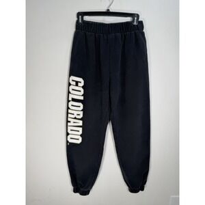 Hype & Vice Colorado Buffaloes Jogger Sweatpants Womens Sz M Black CU Boulder